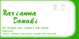 marianna domoki business card